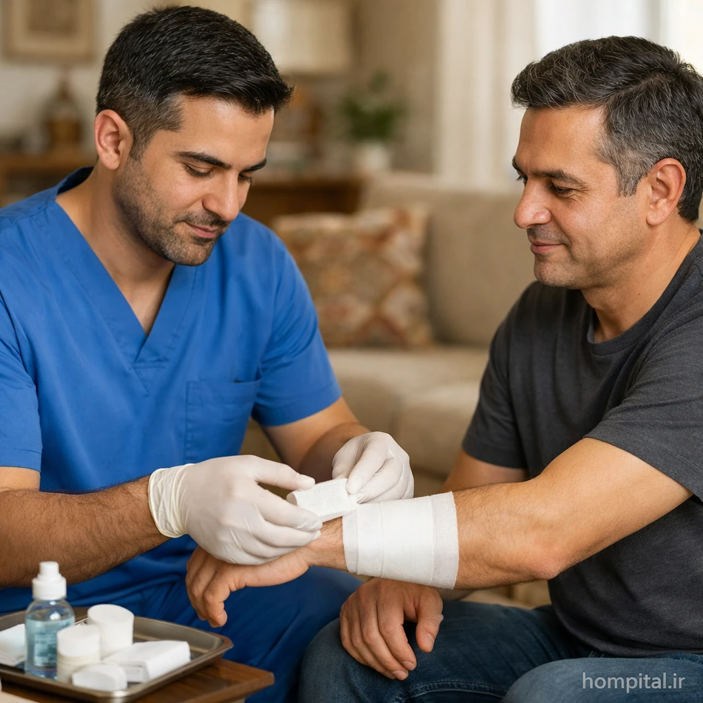 پانسمان سوختگی در منزل