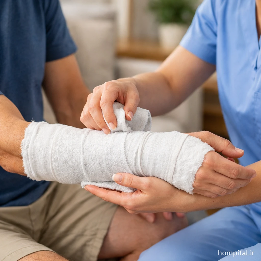 گچ‌گیری در منزل؛ گچ گیری در منزل با هومپیتال