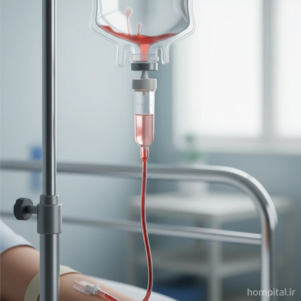 برگشت خون در زمان تزریق سرم -هومپیتال